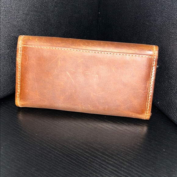Frye Melissa Wallet in the color Cognac - Picture 3 of 6